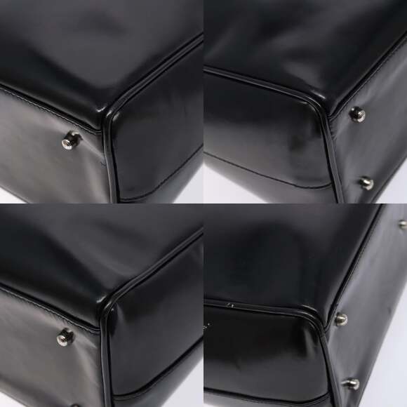 GUCCI Hand Bag Enamel Black Silver 002 2865 002 2865 - Picture 10 of 13